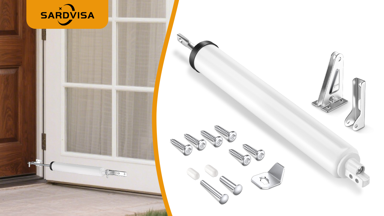 SARDVISA Storm Door Closer, Heavy Duty Pneumatic Screen Door